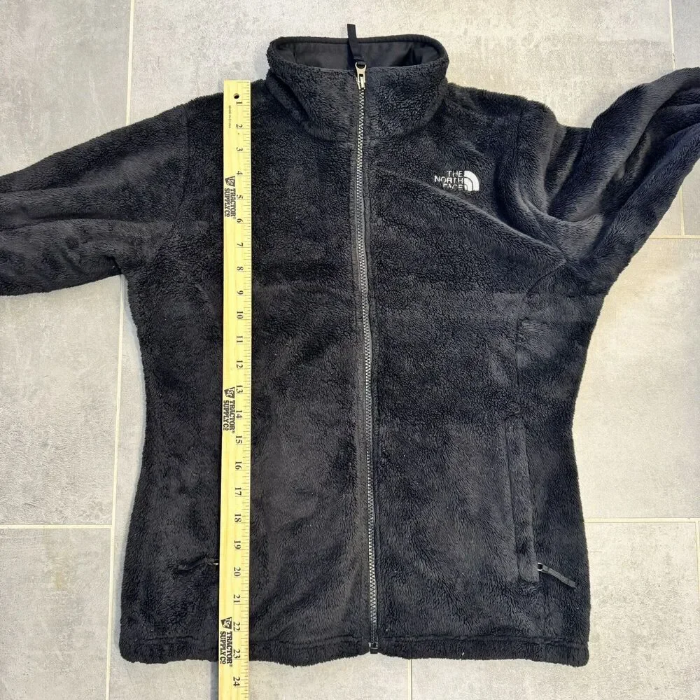 The North Face black soft fleece, zip jacket Girls Size 18 XL